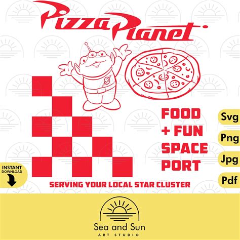 Vector Pizza Planet Toy Story Svg Alien Disneyland Ears Svg - Etsy