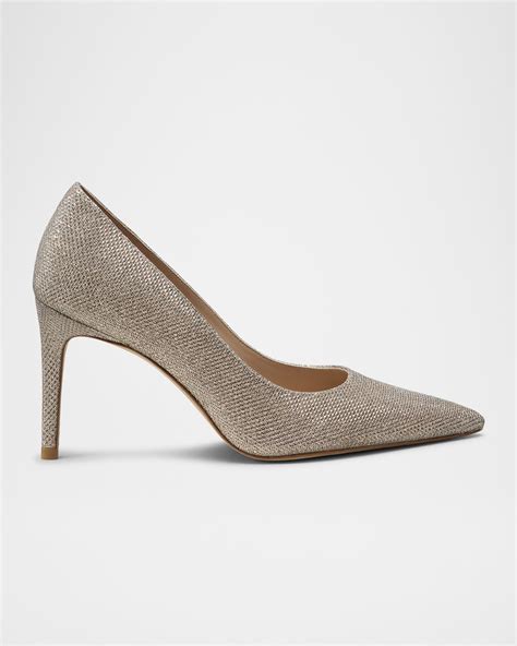 Stuart Weitzman Stuart Metallic Classic Pumps | Neiman Marcus