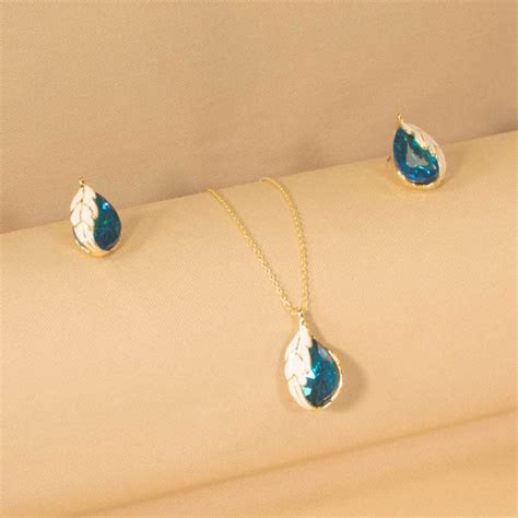 Divasa Pendant Set - Blue - Minima Collection – Blingvine