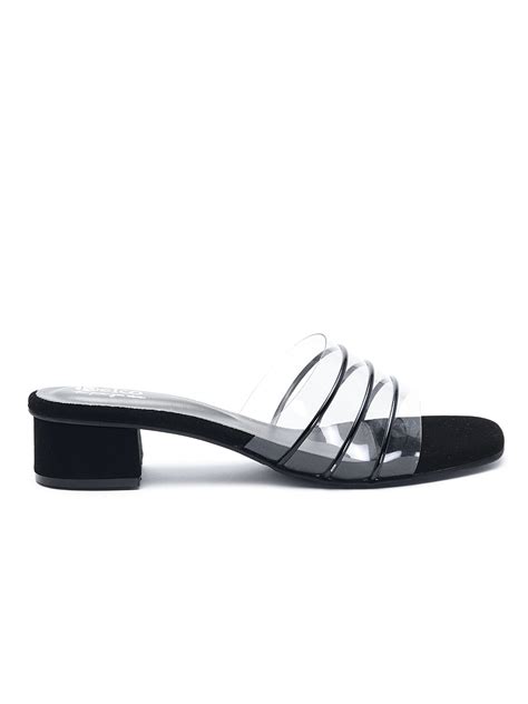 Delco Transparent Block heel Mules – DELCO SHOES