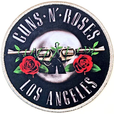 Guns N' Roses 'Los Angeles Silver' (Iron On) Patch | Eyesore Merch