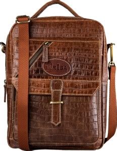 ARIBA INTERNATIONAL Brown Sling Bag Genuine Leather Cross Body Sling ...