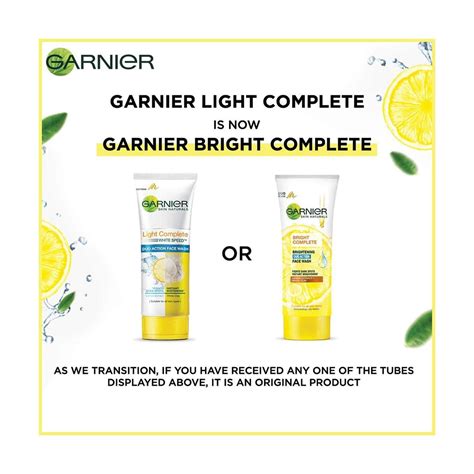 Buy GARNIER BRIGHT COMPLETE BRIGHTENING DUO ACTION FACEWASH - 100 GM ...
