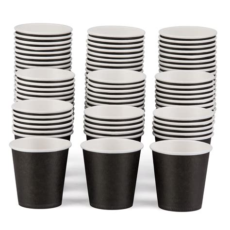 Buy 100 Count 3 oz Small Paper Cups, Paper Espresso Cups, Bathroom ...