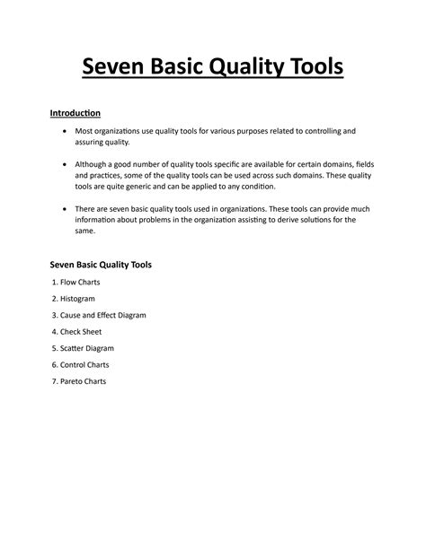 Image result for Basic Quality Tools