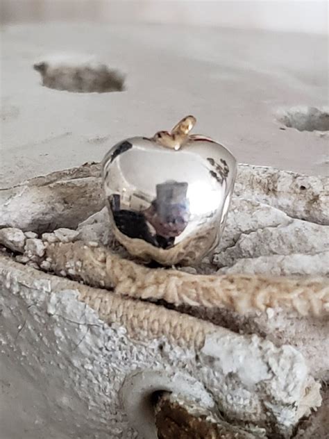 Authentic Pandora Apple of My Eye Charm Sterling W/ 14k Gold Stem ...