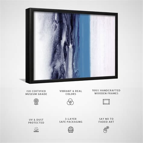 Buy Watercolor Landscape Blue Abstract Painting Online at Best Price ...