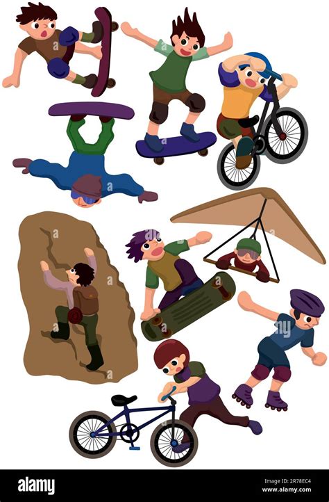 Extreme Sports Cartoon 的图像结果