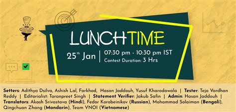 Image result for CodeChef Lunchtime