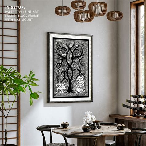 Life of Tree with Deer Madhubani Art: Buy Madhubani Paintings & Art ...