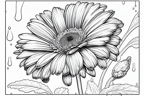 Free Printable Realistic Flower Coloring Pages