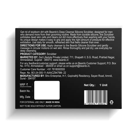 Beardo Silicone Body Scrubber | Deep Cleansing & Exfoliation – Beardo India