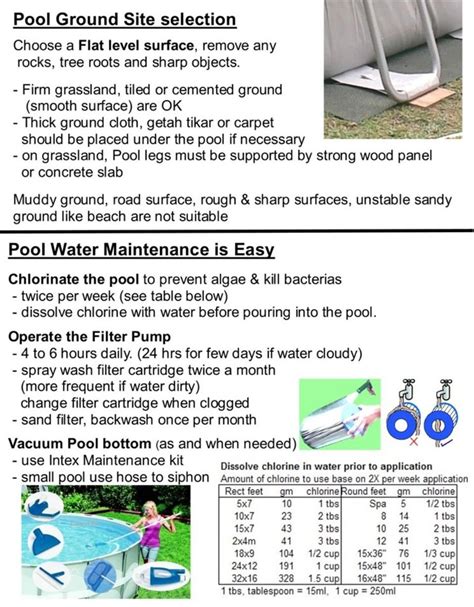 Intex Pool Directions 的图像结果