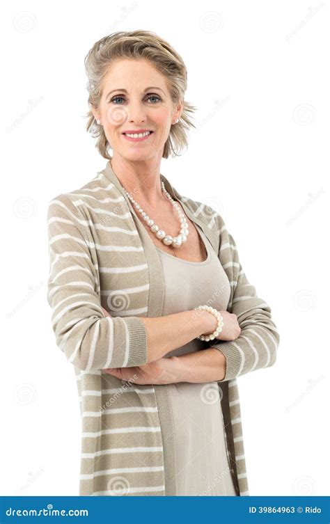 Mature Woman Satisfied Look Stock Photo | CartoonDealer.com #54001290