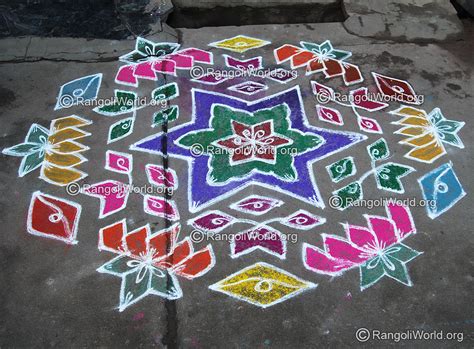 Lotus kolam designs gallery