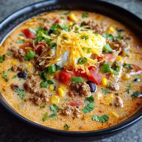 Creamy Taco Soup: A Heavenly Weeknight Dinner - Forkful Kitchen