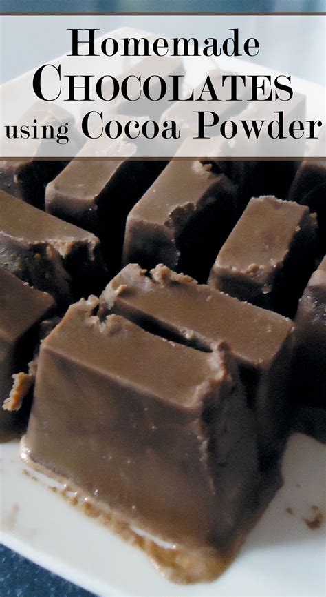 Can You Make A Chocolate Bar With Cocoa Powder at David Daigle blog