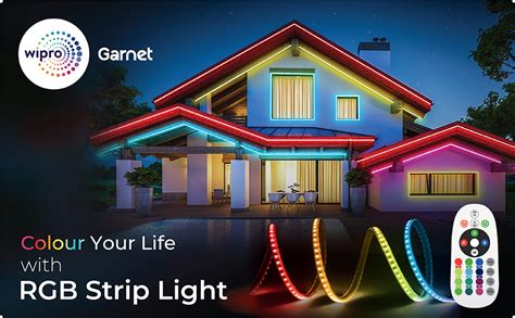 Buy wipro 10 Meters RGB Led Strip Light|60 LEDs/Mtr|24 Keys Ir Remote ...