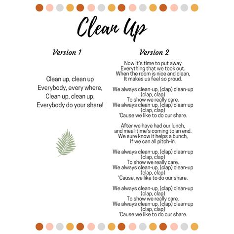 The Kiboomers The Clean Up Song Lyrics
