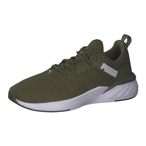 Buy Puma Mens Erupter Dark Green Moss-White Running Shoe - 7 UK ...
