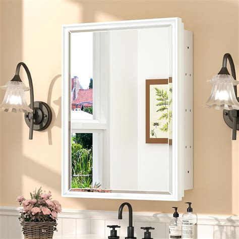Amazon.com: TokeShimi 17 x 25 Recessed Medicine Cabinet with Mirror ...