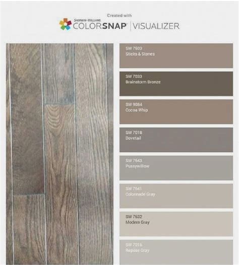 House Color Schemes: Brown and Gray Wood Flooring