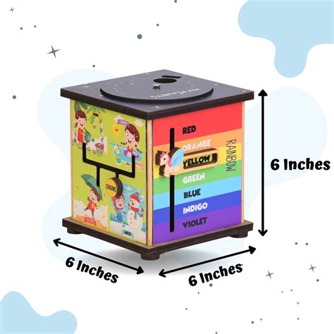 JoGenii |The Funny Mind Wooden Activity Busy Cube for Kids and Toddlers ...