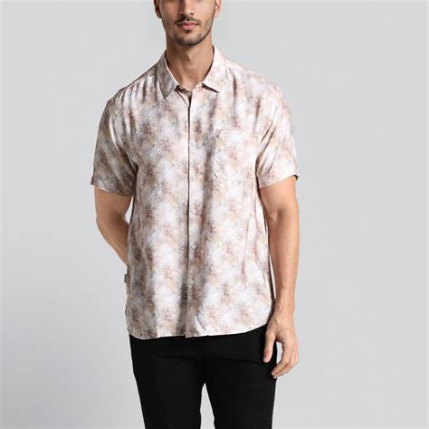 Buy Fluid Shirt, Abstract Floral Print, Relax Fit – Crocodile