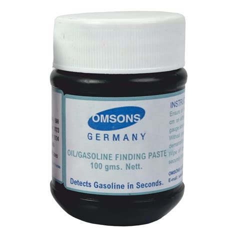 Omsons Glassware | Oil/Gasoline Finding Paste For Petroleum Use ...