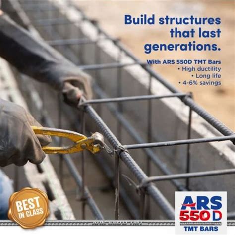 Iron Steel Bars - Fe 500D ARS Captain TMT Steel Bars Manufacturer from ...