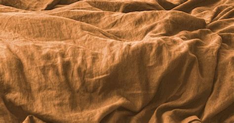 Cinnamon linen duvet cover made from European flax