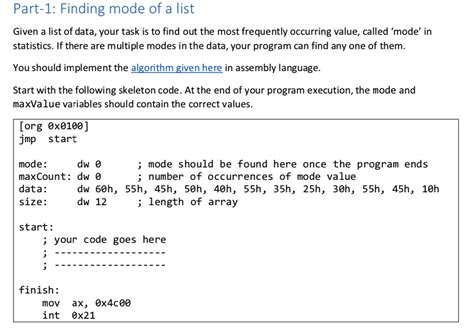 Image result for Mode Finding Algorithm