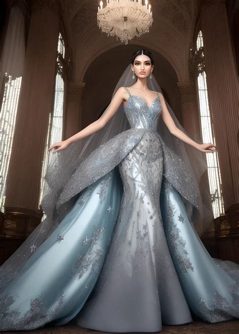 Silver Bridal Gown 3 by LadyAly on DeviantArt