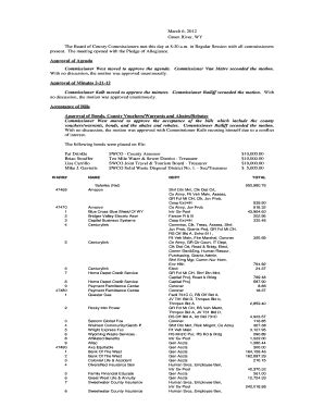 Fillable Online sweet wy With no discussion, the motion was approved ...