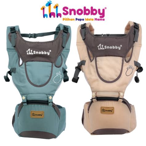 Jual Snobby Gendongan Hipseat 6 Posisi Saku Print Xelyn Series - Krem ...
