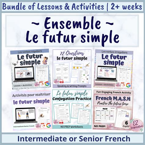 Le futur simple | Ensemble de leçons et activités | Future Simple ...