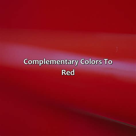 What Color Compliments Red - colorscombo.com