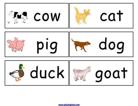 Free printable for kids (toddlers/preschoolers) flash cards/charts/worksheets/(file folder/busy ...