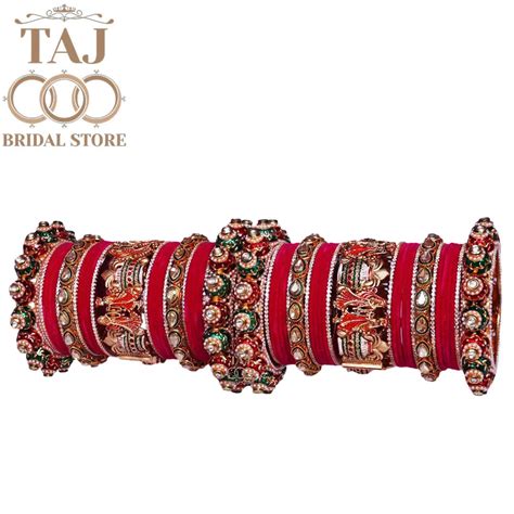 Popular Rajwadi Wedding Chura Set With Best Dhulha Dulhan Design Kada ...