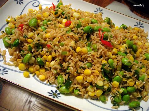 Brown Rice fried rice with edamame