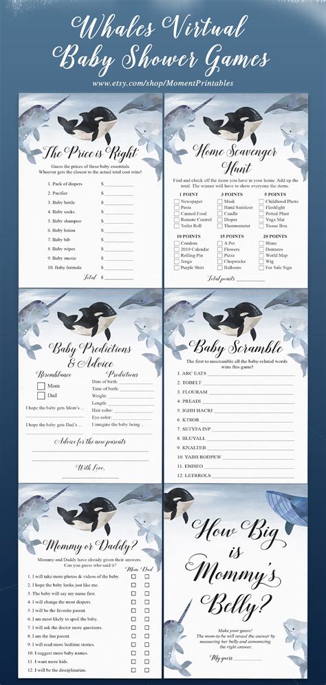 Virtual baby shower games - yournibht