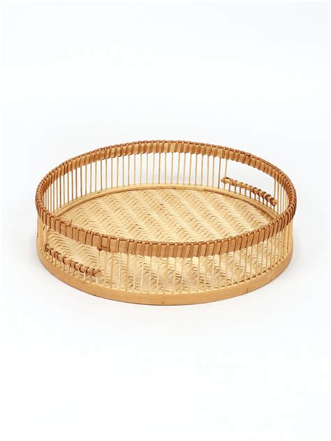 Buy Online Bamboo Tray | Cane Gift Hamper Tray – Habere India