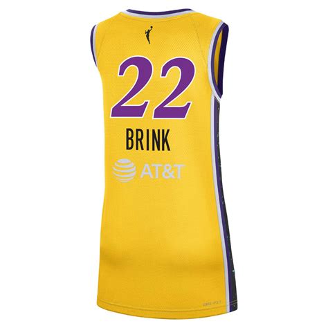LA SPARKS CAMERON BRINK NIKE GOLD REBEL EDITION JERSEY – TEAM LA Store