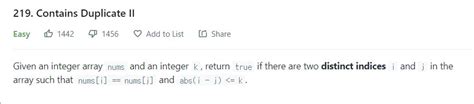 Image result for Contains Duplicate II Program