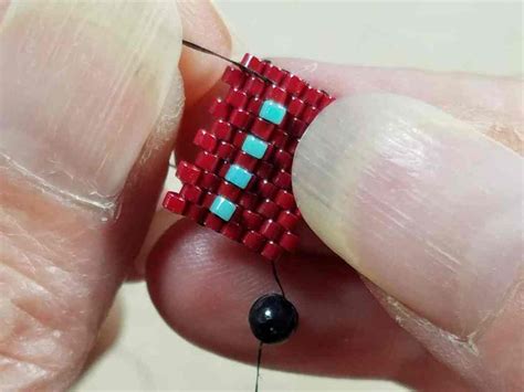 Edging Peyote Stitch Tutorial Bead 的图像结果