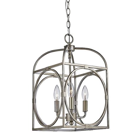 Lucid Lighting 3 -Light Antique Silver Leaf Modern/contemporary ...