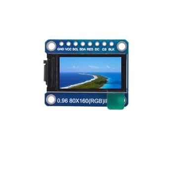 OLED 0.96 Inch Display 80x160 ST7735 SPI/I2C Interface (1, ST7735 ...