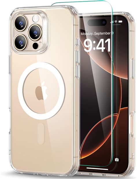 ESR for iPhone 16 Pro Case (4 in 1) Set, Translucent Matte Case with ...