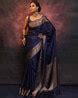 Buy Navy Sarees for Women by SITANJALI Online | Ajio.com