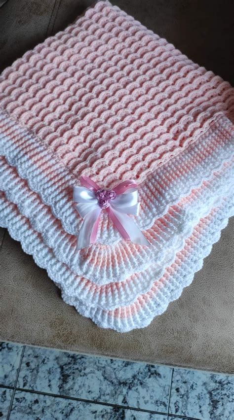 Image result for Shell Baby Blanket Free Pattern